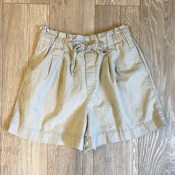 Uniqlo Cotton Linen Paperbag Waist Shirts - Picture 1 of 3